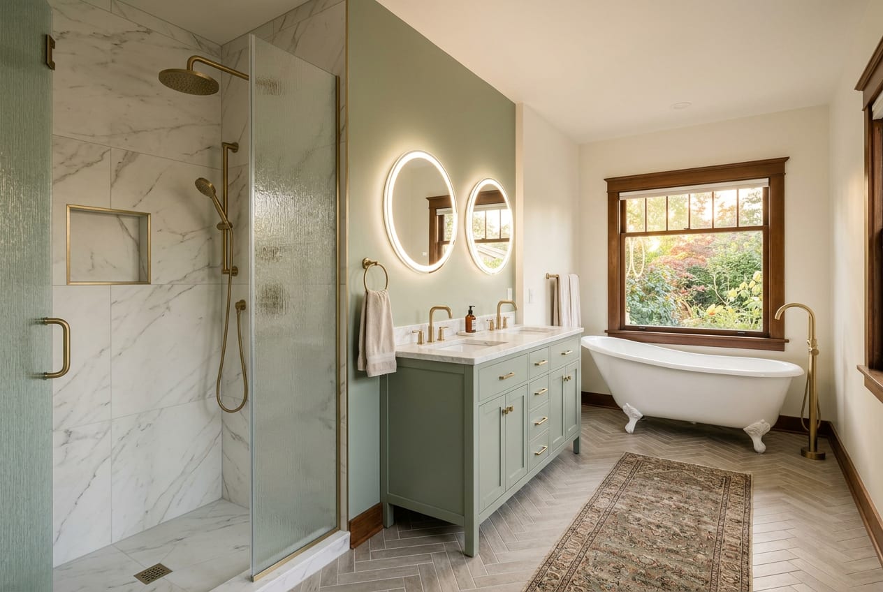 Robles Bathroom Remodeling Corp, bathroom remodeling in Medina, completed project 2